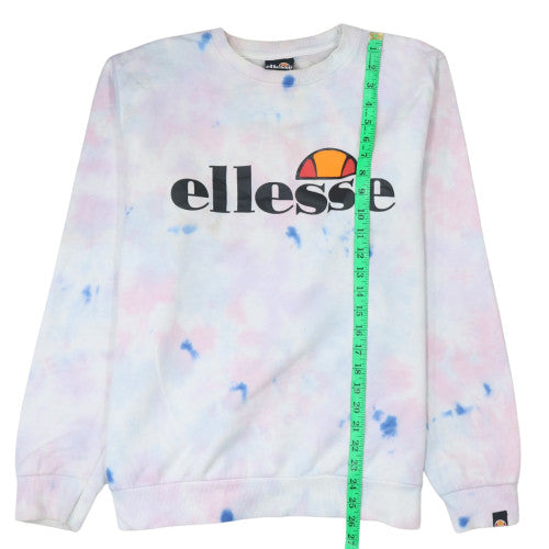 Ellesse Womens Multicoloured Tie Dye Pullover Sweatshirt UK 12