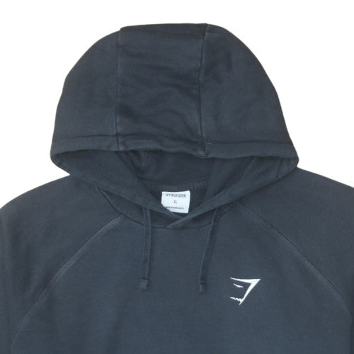 Gymshark Women's Black XL Pullover Hoodie with Logo Detail