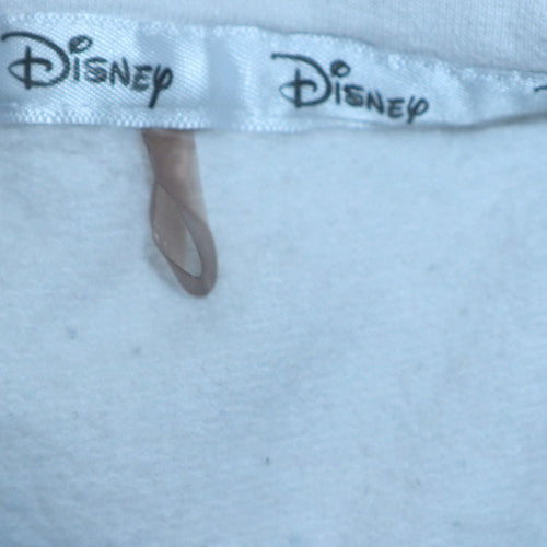 Disney George Women White Stitch Pullover Sweatshirt Size 8-10