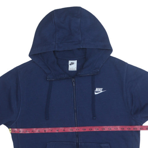 Nike Men's Blue Full Zip Fleece Hoodie Size S Sportswear