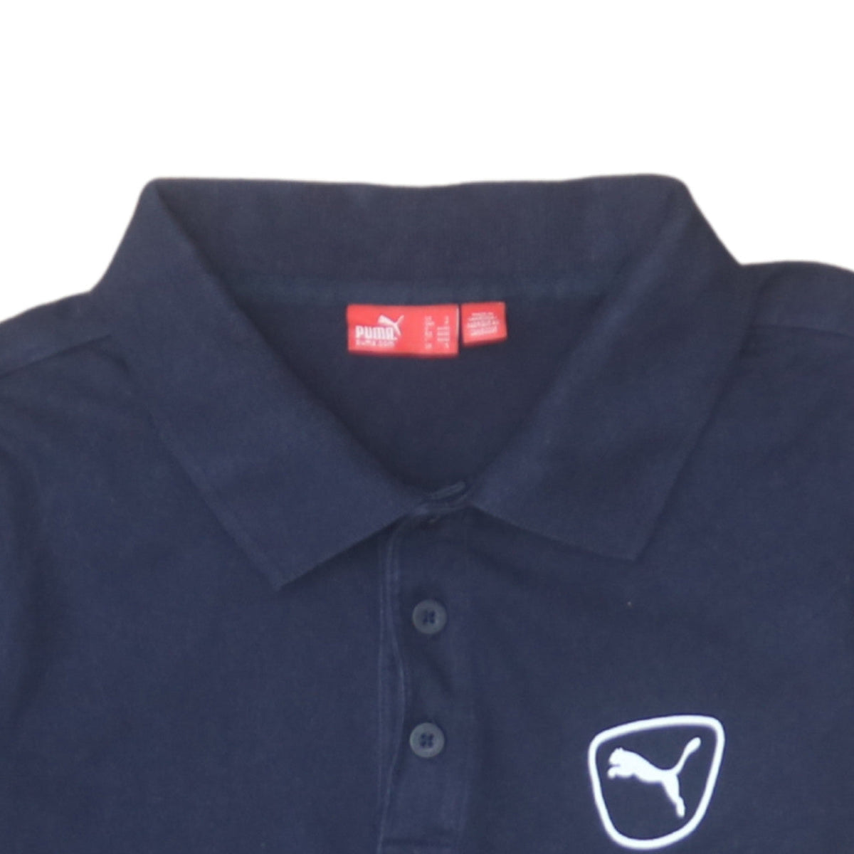 Additional view of Puma Men's Blue Cotton Short Sleeve Polo Shirt, size S