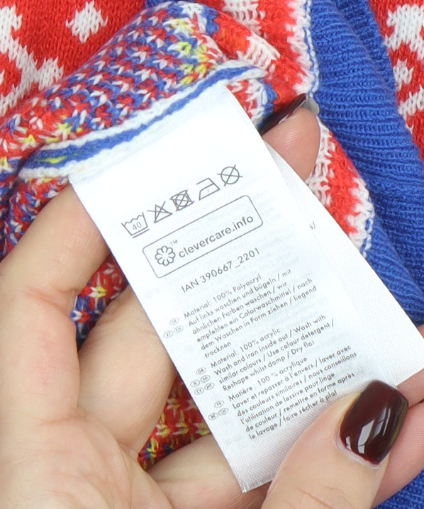 Esmara Women Multicoloured Fair Isle Christmas Pullover Jumper Size 18