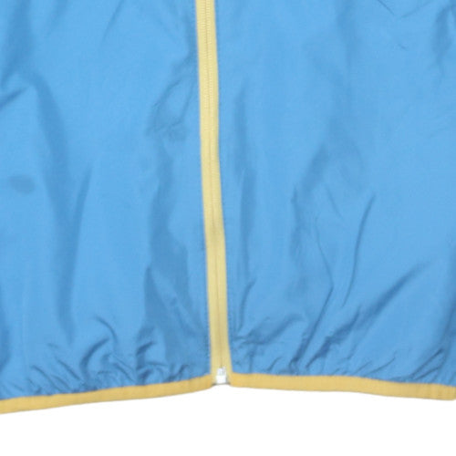 Additional view of Quiksilver boys’ blue hooded windbreaker jacket 14 years lightweight full zip