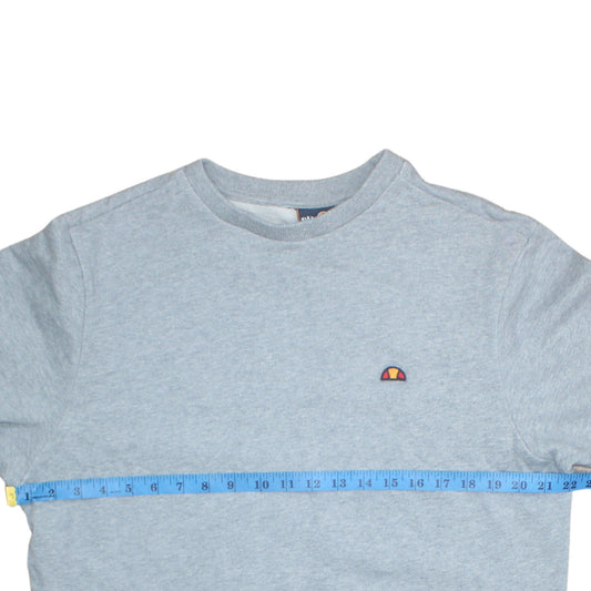 Ellesse Men's Grey Regular Fit Pullover Crew Neck Sweatshirt M
