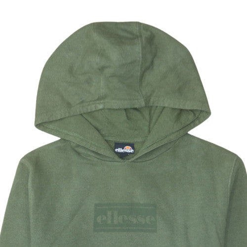 Additional view of Ellesse Women’s Green Pullover Hoodie UK 10 Cotton Blend Casual
