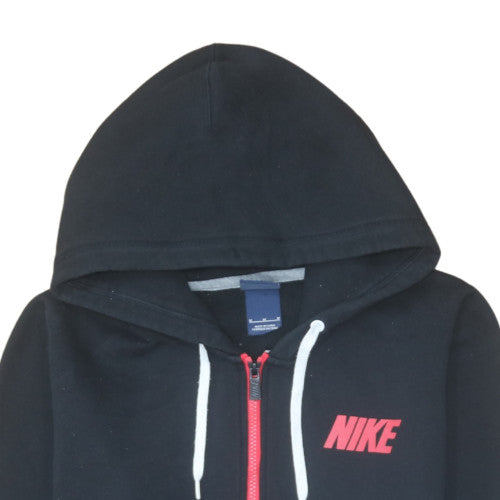 Nike Womens Black Full Zip Hoodie M Hooded Sweatshirt