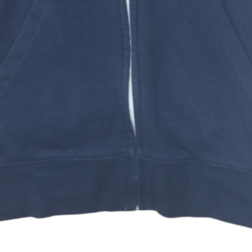 Quiksilver Men's Blue Full Zip Hoodie XS Lightweight Cotton Blend