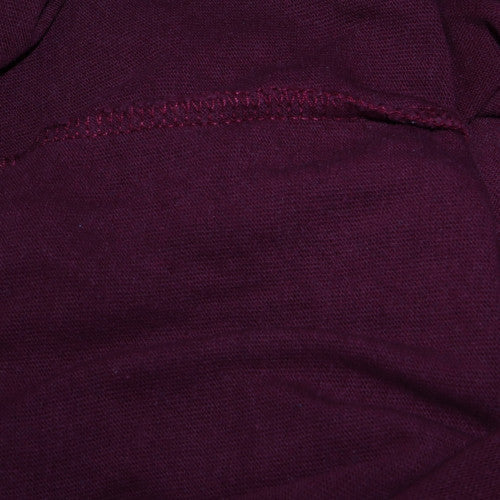 Additional view of Adidas Men's Burgundy Cotton Short Sleeve Polo Shirt, size S