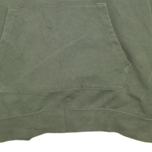 Nike Men's Green Pullover Hoodie L Dri-Fit Sports Sweatshirt