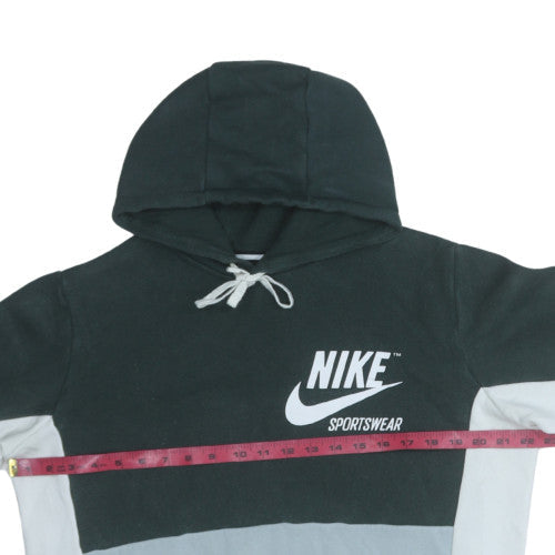 Nike Mens Black Grey Pullover Hoodie M Sportswear Fleece