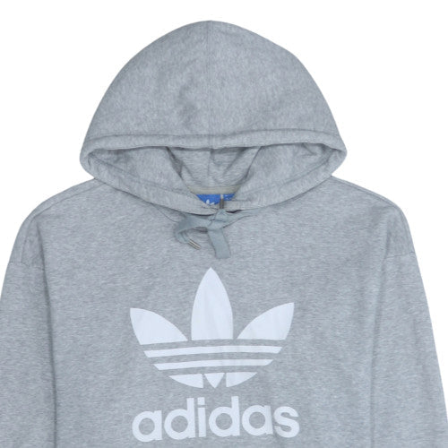 Additional view of Adidas Men Grey XL Pullover Hoodie with Logo Graphic Print