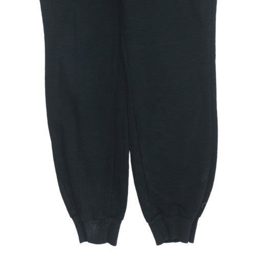 adidas Womens Black M Tapered Fleece Sweatpants