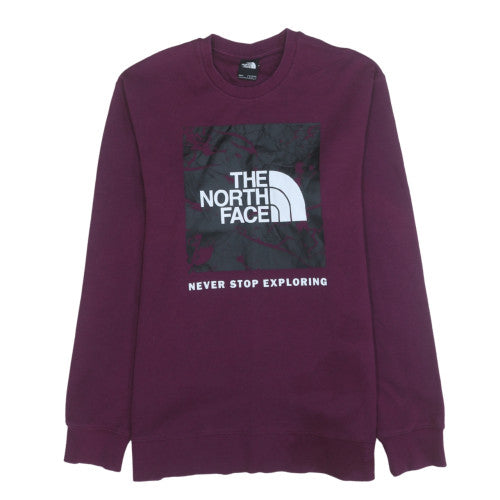 The North Face Men's Purple Crew Neck Sweatshirt M Graphic Print