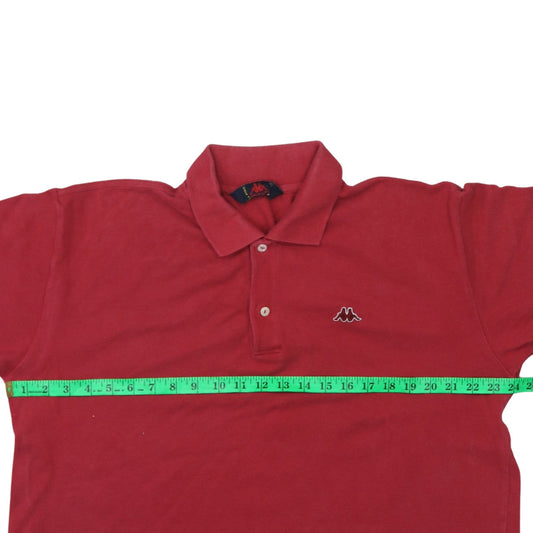 Kappa Men's Red Cotton Polo Shirt Size L Classic Fit