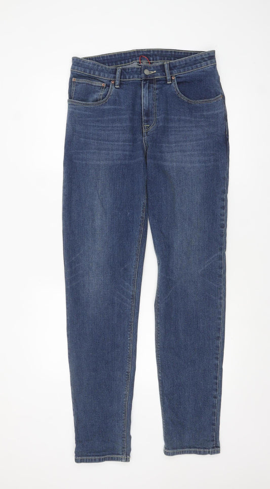 ASOS Men's Blue Slim Straight Denim Jeans 32W 36L Cotton Blend