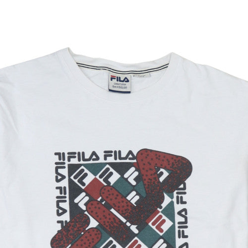 Additional view of Fila Men’s White Limited Edition Logo T-Shirt, size L
