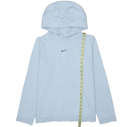 Nike Teens Blue Pullover Hoodie XL Fleece Logo Sweatshirt