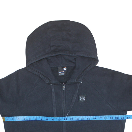 Under Armour Men's Black Full Zip Hoodie Size M Fleece