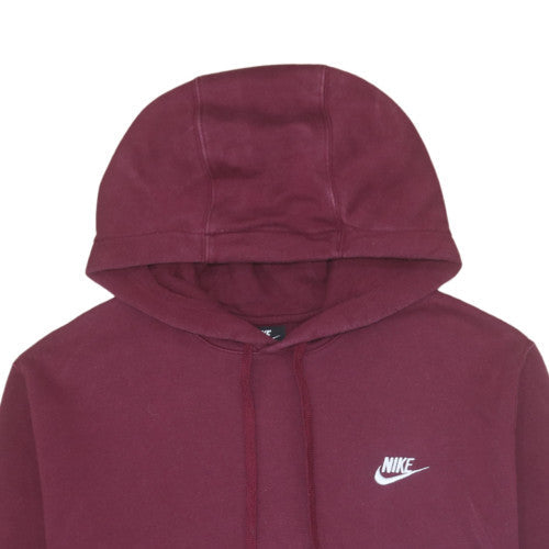 Nike Men's Red Pullover Hoodie Size M Fleece Sportswear