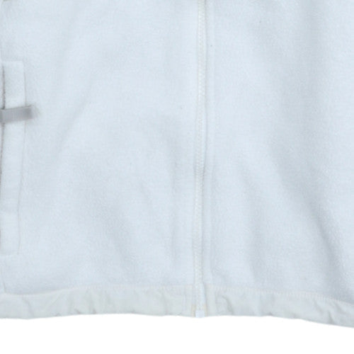 Additional view of The North Face girls’ white fleece full zip jacket, size L