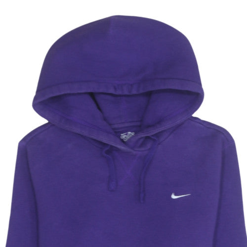 Nike Women's Purple Pullover Hoodie M Cotton Blend Athletic Dept