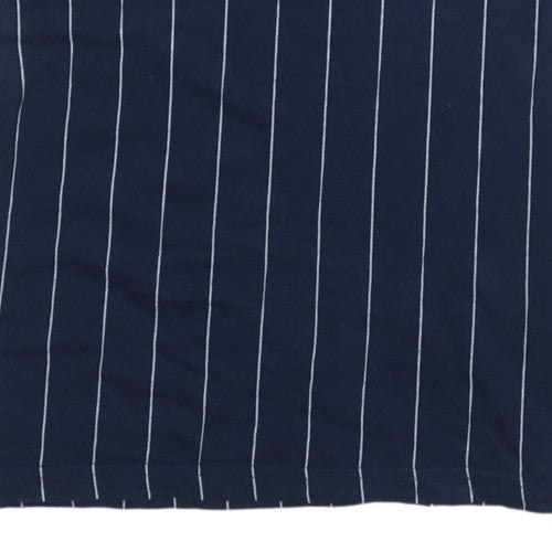 Additional view of Fila Men's Navy Pinstripe Crew Neck Short Sleeve T-Shirt XS