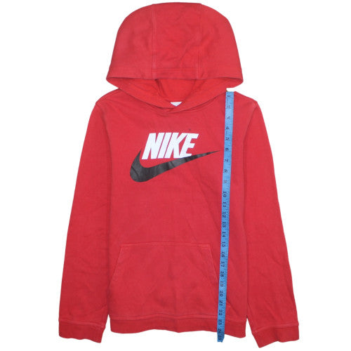 Nike Boys Red XL Pullover Hoodie Fleece Sweatshirt Graphic Logo