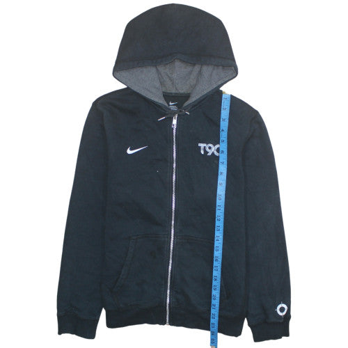 Nike Boys Black Full Zip Hoodie XL 13-15 Years Fleece Sportswear