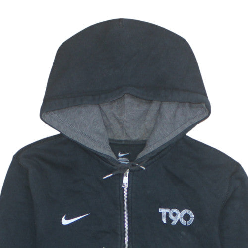 Additional view of Nike boys’ black full zip hoodie xl 13-15 years fleece sportswear