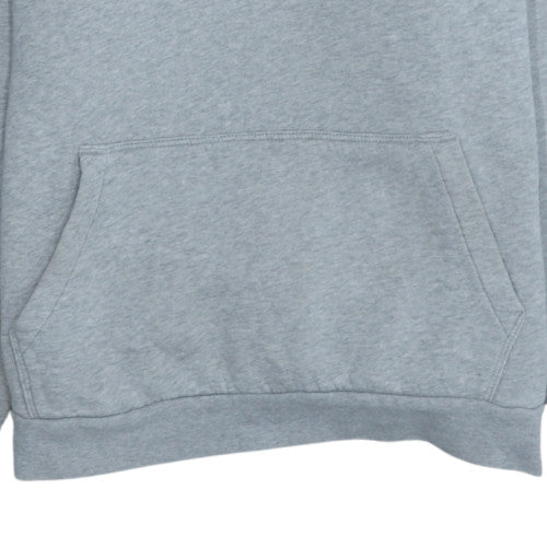 Tommy Hilfiger Men's Grey Pullover Hoodie L Logo Fleece Sweatshirt