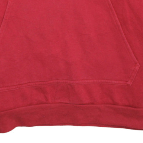Adidas Men's Red Pullover Hoodie Size S Fleece Logo Sportswear