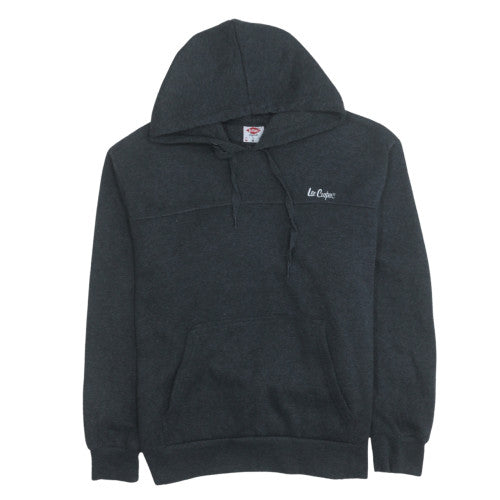 Additional front view of Lee Cooper Men's Black Pullover Hoodie M Regular Fit Fleece