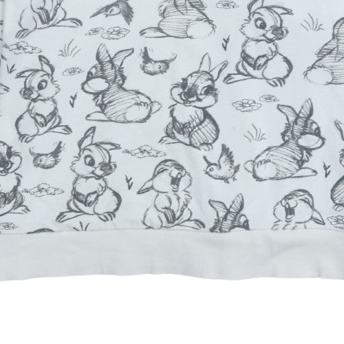 Disney at George Women's White Thumper Print Sweatshirt L