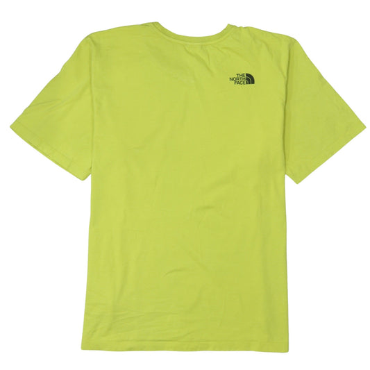 The North Face Women's Yellow Cotton Short Sleeve T-Shirt XL