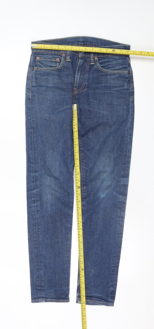 Levi's Men's Blue Straight Slim Fit Jeans W28 L32 Denim