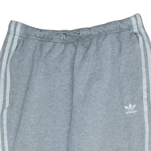 Adidas Womens Grey Jogger Sweatpants Size 14 Elastic Waist Drawstring