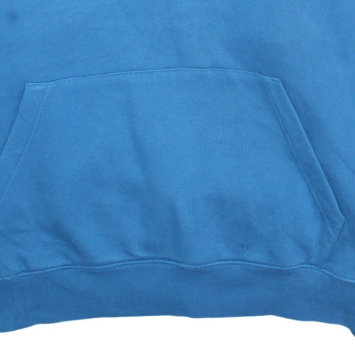 Nike Men’s Blue Pullover Hoodie Large Graphic Print Hooded Sweatshirt
