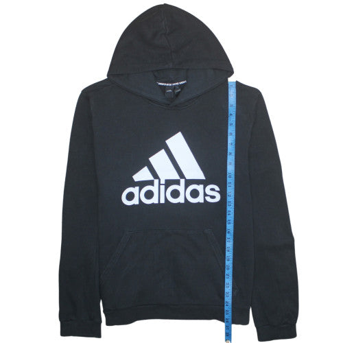 Adidas Men Black XL Pullover Hoodie Logo Sports Jersey Sweatshirt