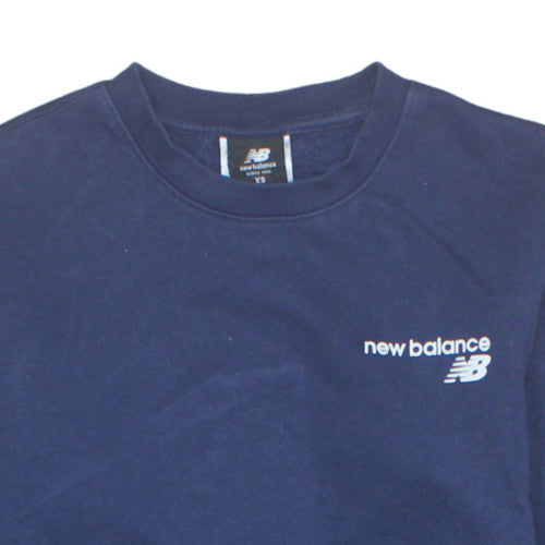New Balance Men's Blue XS Crew Neck Pullover Sweatshirt