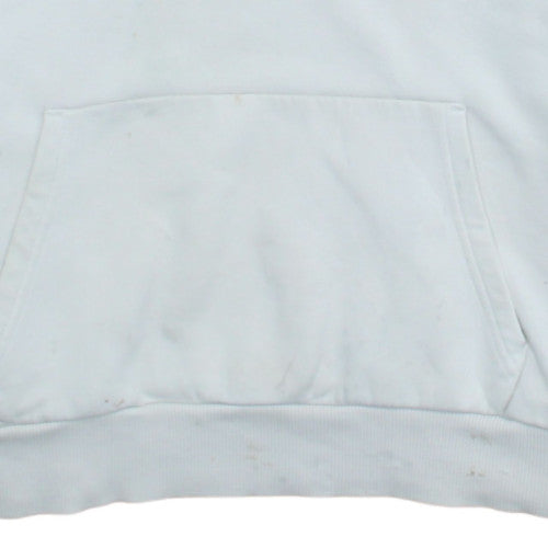 New Balance Men's White Pullover Hoodie S Logo Sportswear