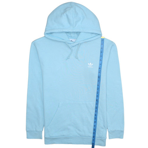 Adidas Men’s Blue Pullover Hoodie L Sports Fleece Logo Sweatshirt