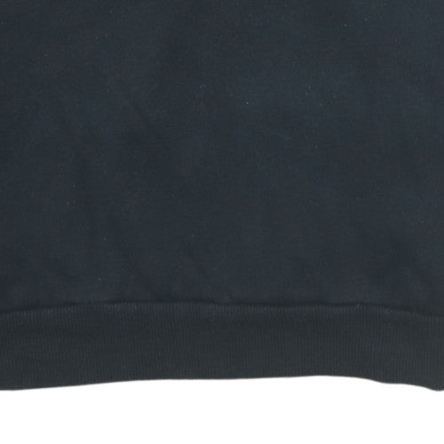 Puma Men's Black Crew Neck Sweatshirt M Graphic Logo Classic Fit
