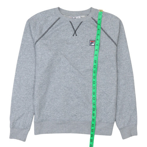 Fila Men's Grey Crew Neck Pullover Sweatshirt Size M