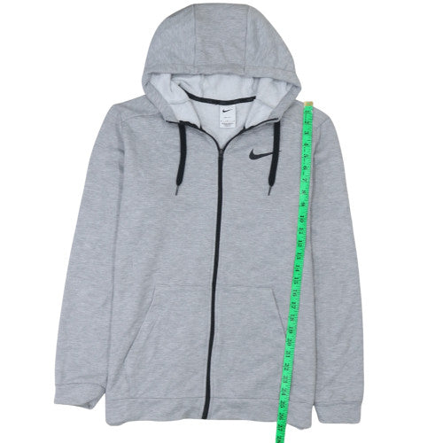 Nike Men's Grey Dri-FIT Full Zip Hoodie Size M