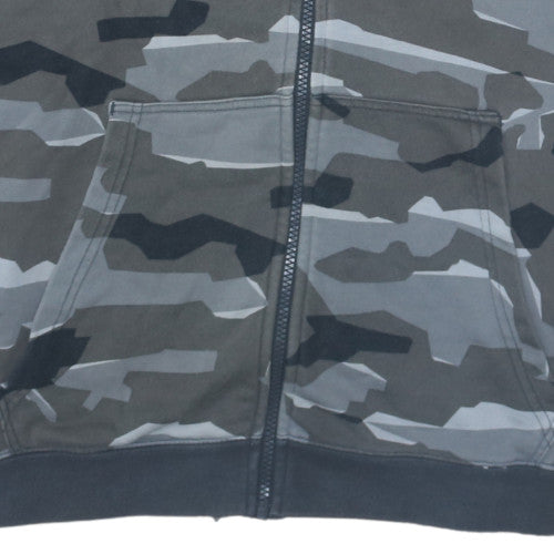 Nike Men’s Grey Camouflage Full Zip Hoodie Size L