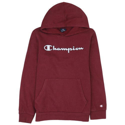 Additional front view of Champion boys’ burgundy pullover hoodie x-large 13-14 years fleece sweatshirt