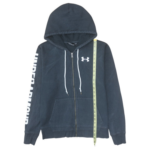 Under Armour Men's Black Full Zip Hoodie Size L Loose Fit