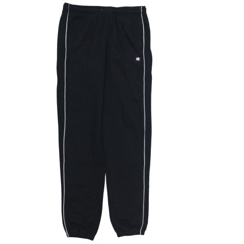 Additional front view of Champion boys’ black 2xl jogger sweatpants with side stripe
