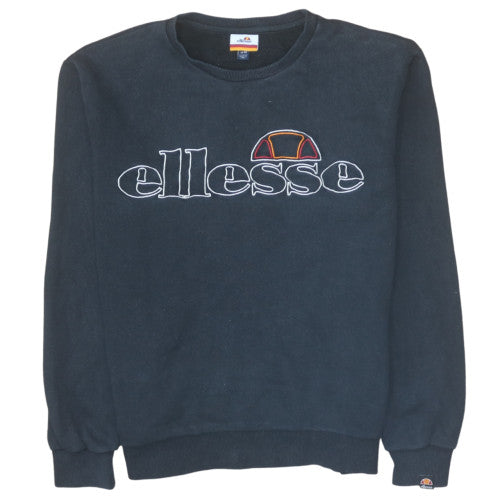 Ellesse Men's Blue Embroidered Logo Pullover Sweatshirt M