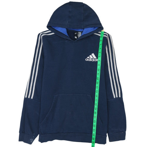 Adidas Men’s Blue Pullover Hoodie L Fleece Sportswear